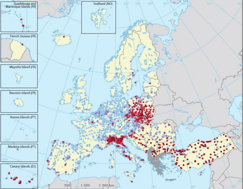 Air quality in Europe 2019